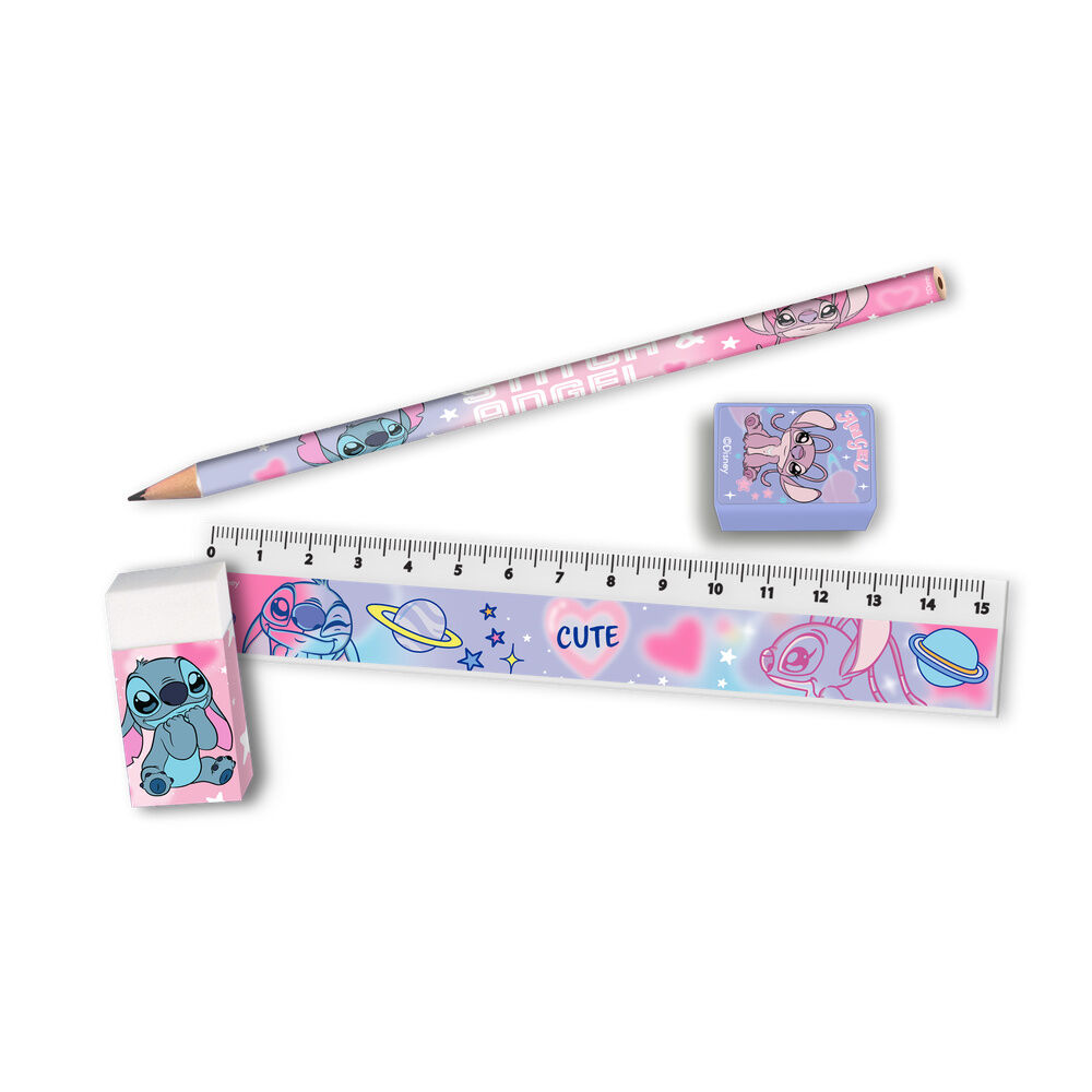 Set papeleria portatodo Stitch Disney