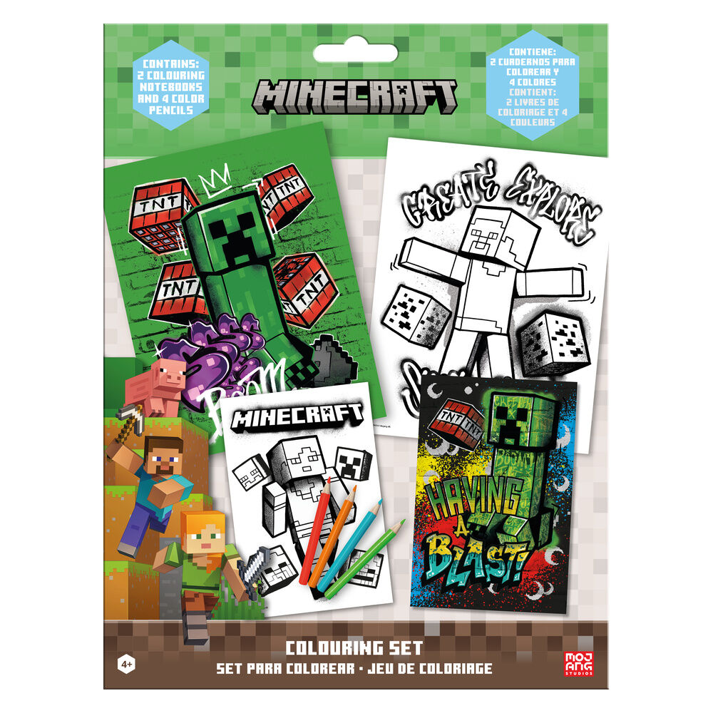 Set colorear Minecraft