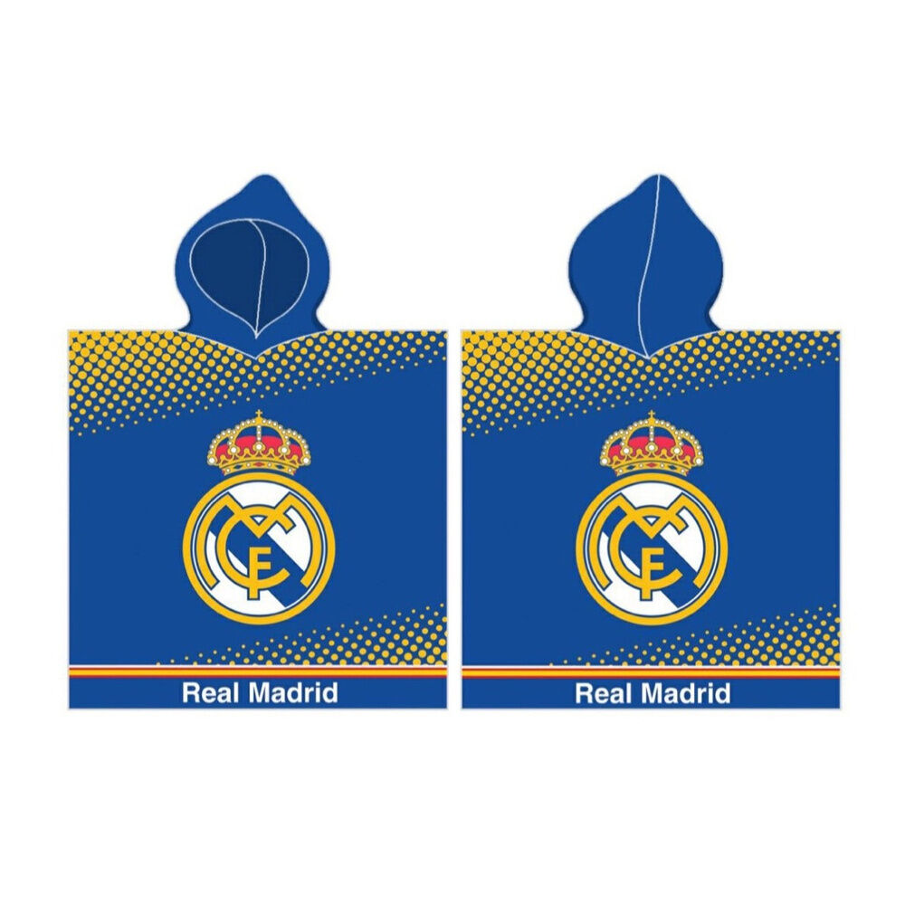 Poncho toalla Real Madrid algodon