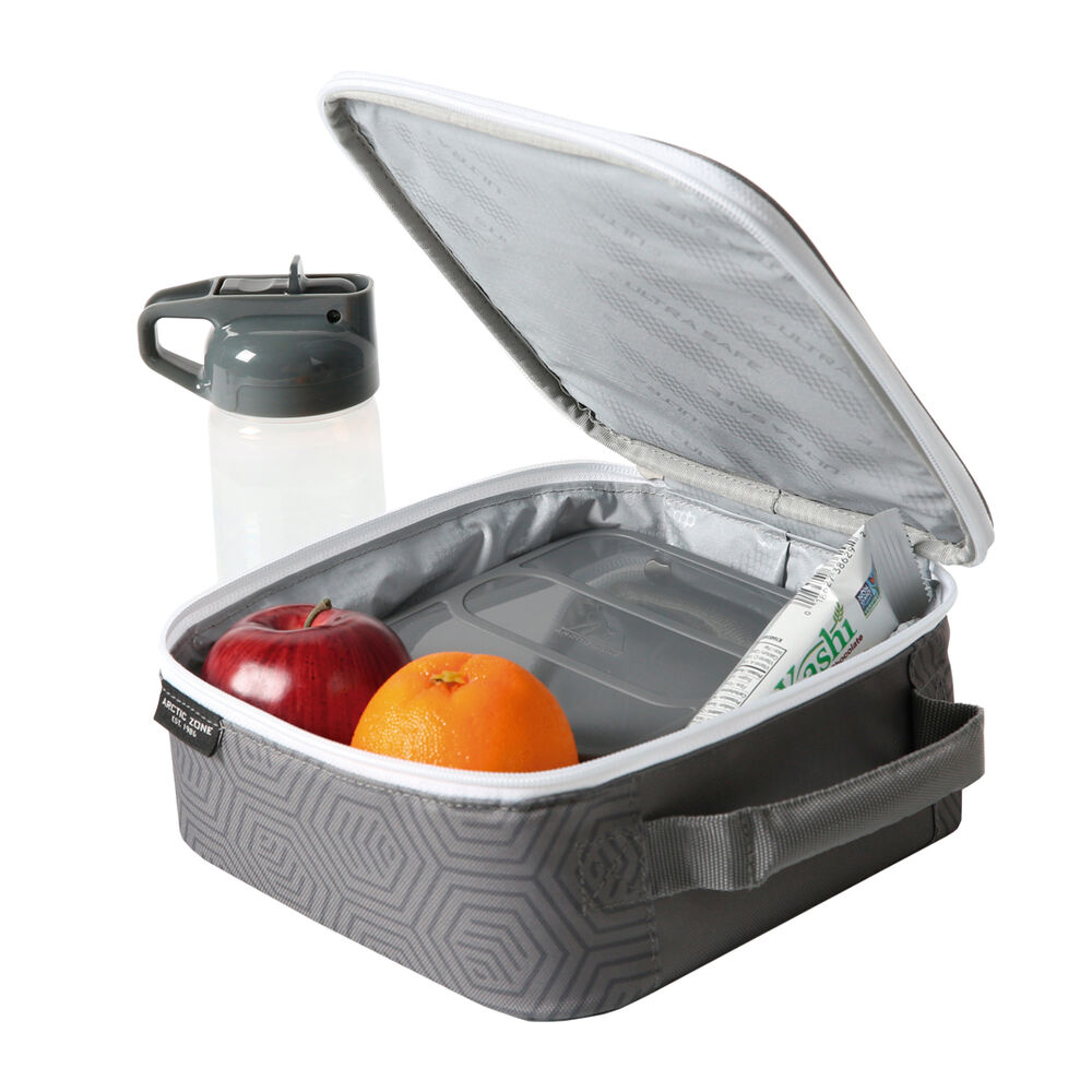 Bolsa porta alimentos termica + tupper + botella Real Madrid - Imagen 3
