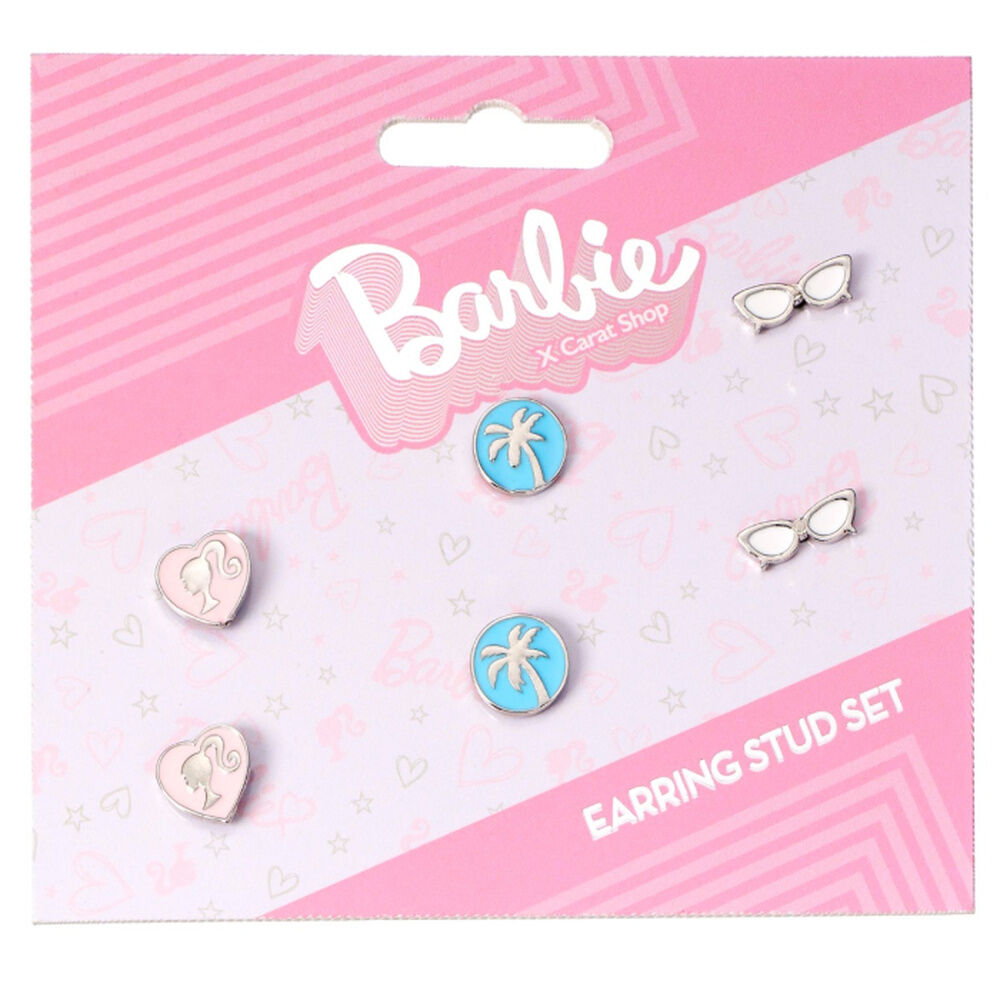 Set 3 pendientes Barbie