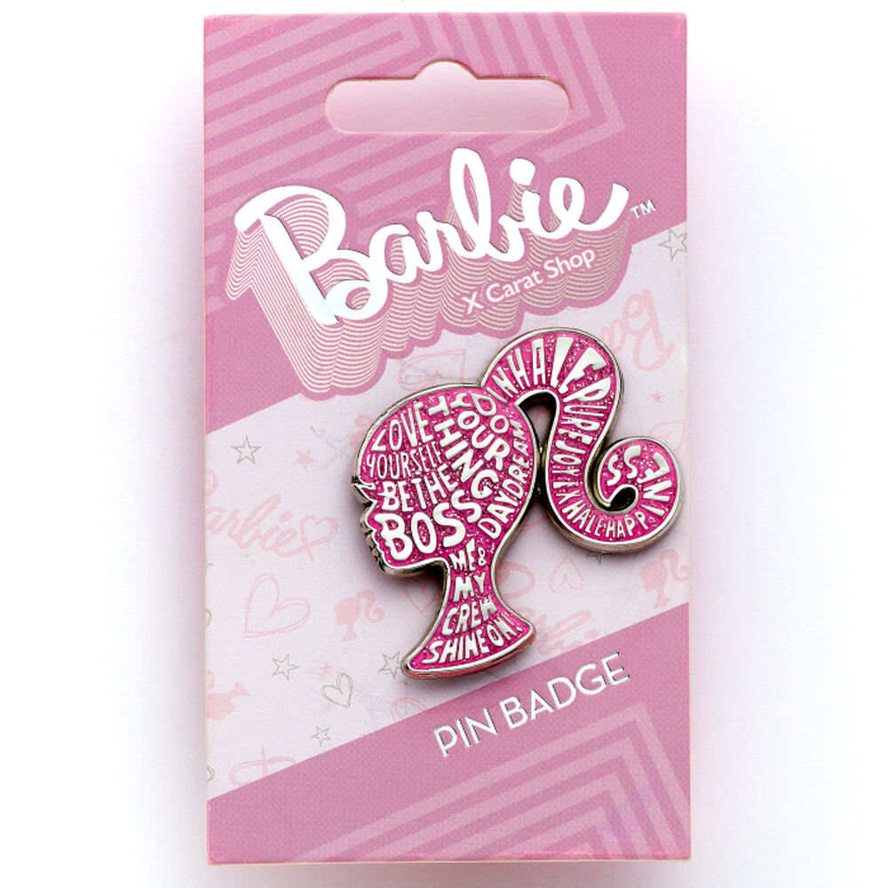 Pin Sparkly Silhouette Barbie