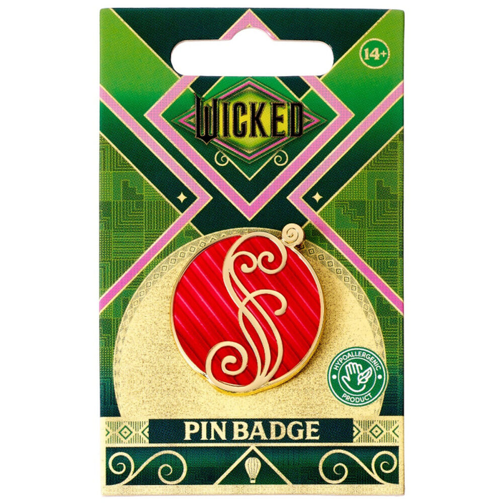 Pin Logo Glinda Pink Shiz Wicked