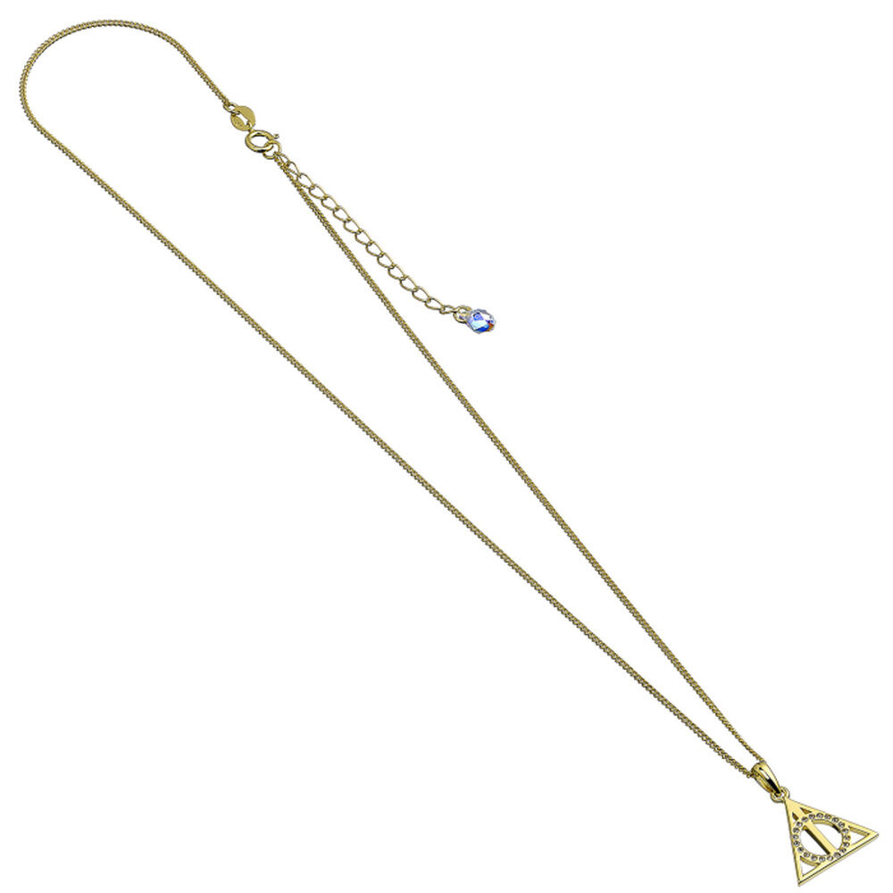 Colgante Deathly Hallows Harry Potter plata baño oro