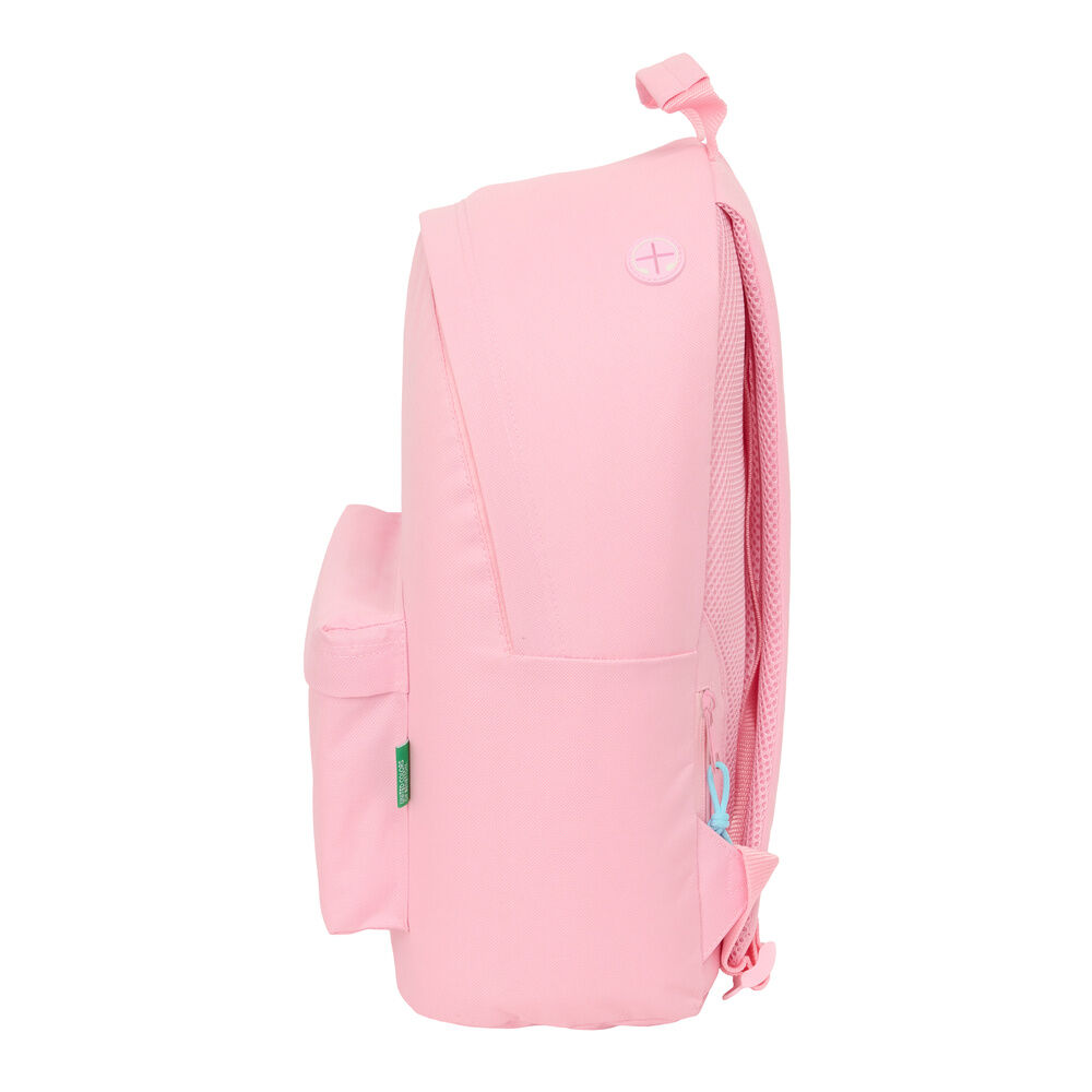 Mochila portatil Rosa Pastel Benetton 41cm - Imagen 3