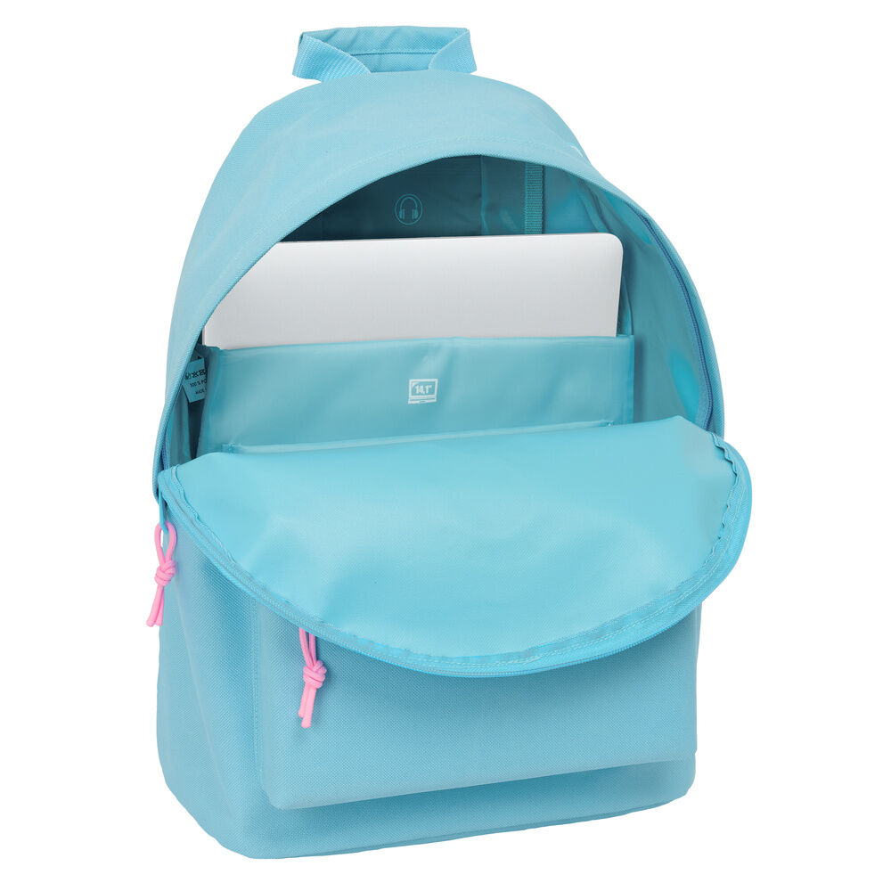 Mochila portatil Celeste Benetton 41cm - Imagen 4