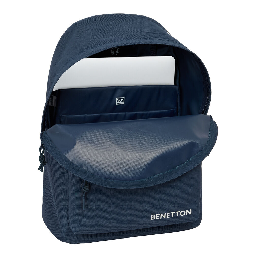 Mochila portatil Antracita Benetton 41cm - Imagen 4