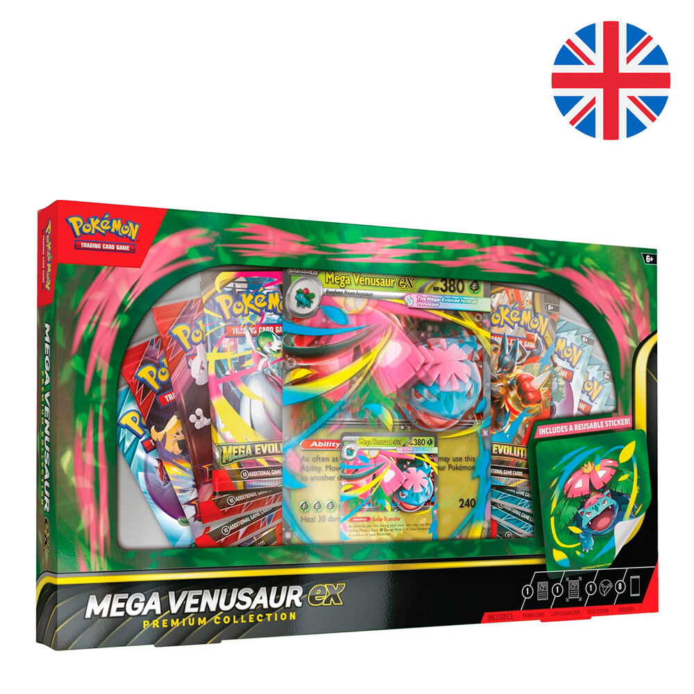 Blister Premium cartas Mega-Venusaur Pokemon ingles