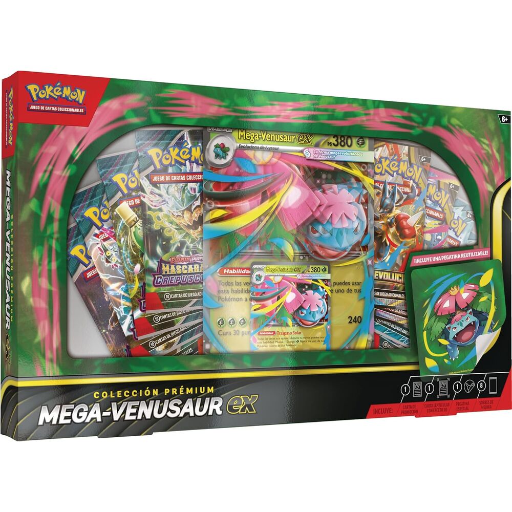 Blister Premium cartas Mega-Venusaur Pokemon Latino