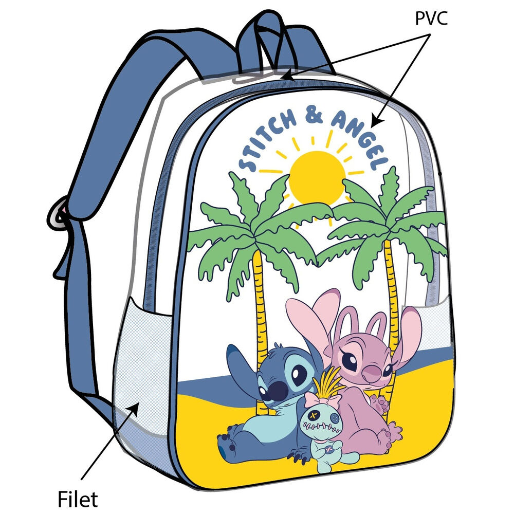 Mochila Angel & Stitch Disney 31cm