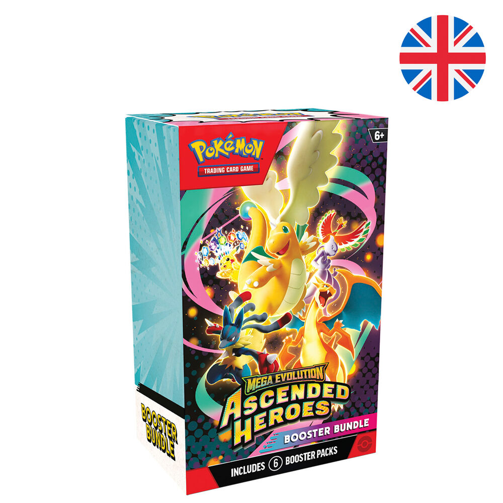 Juego de cartas Booster Bundle Heroes Ascendentes 2.5 Megaevolucion Pokemon ingles