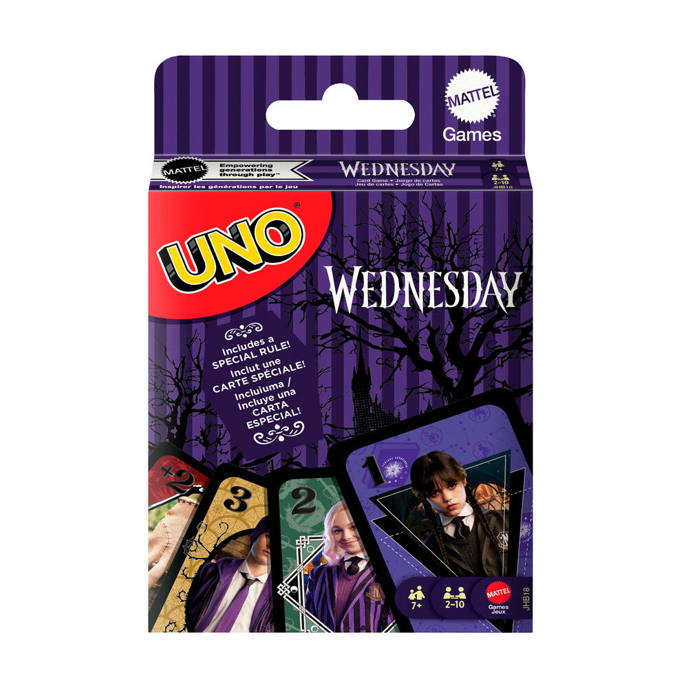 Juego cartas UNO Miercoles Wednesday