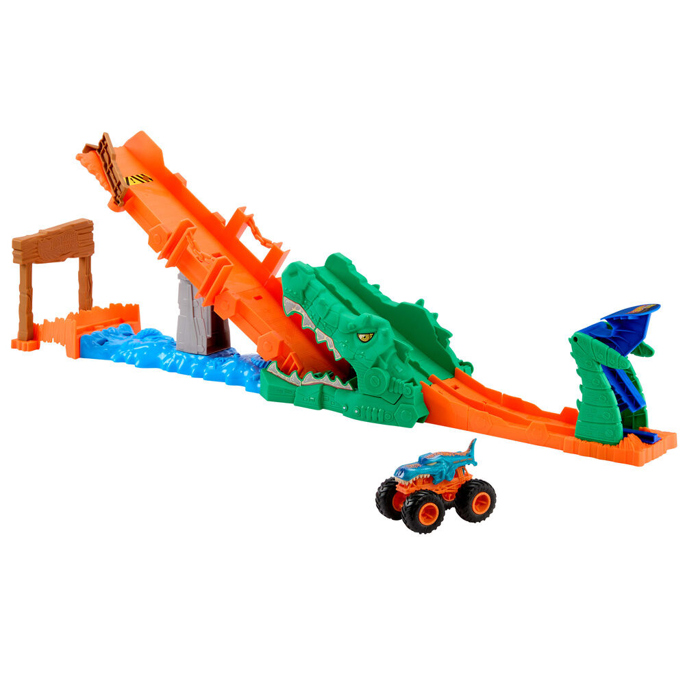Noquea al Cocodrilo Hot Wheels Monster Trucks