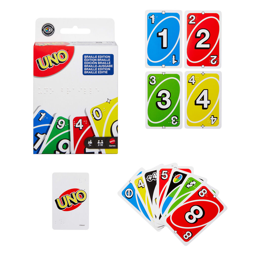 Juego cartas UNO Braille - Imagen 4