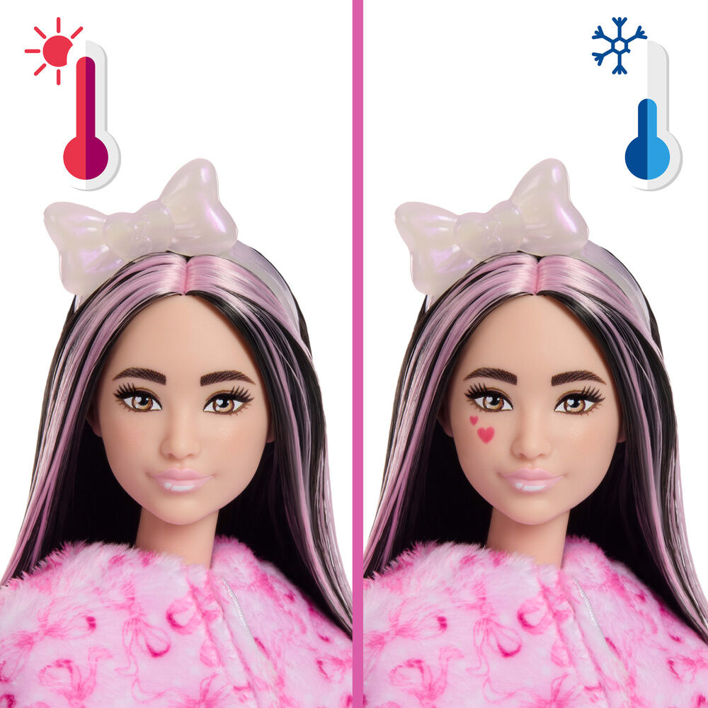 Muñeca Ovejita Rosa Cutie Reveal Lazos Dulces Barbie - Imagen 4