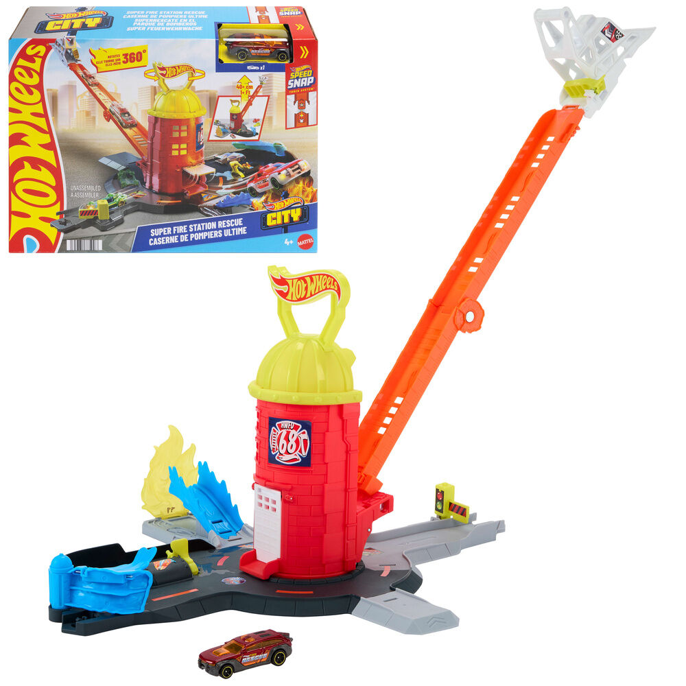 Estation de Bomberos Hot Wheels City - Imagen 5