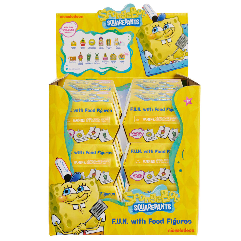 Figura sorpresa F.U.N. Food Squarepants Bob Esponja surtido
