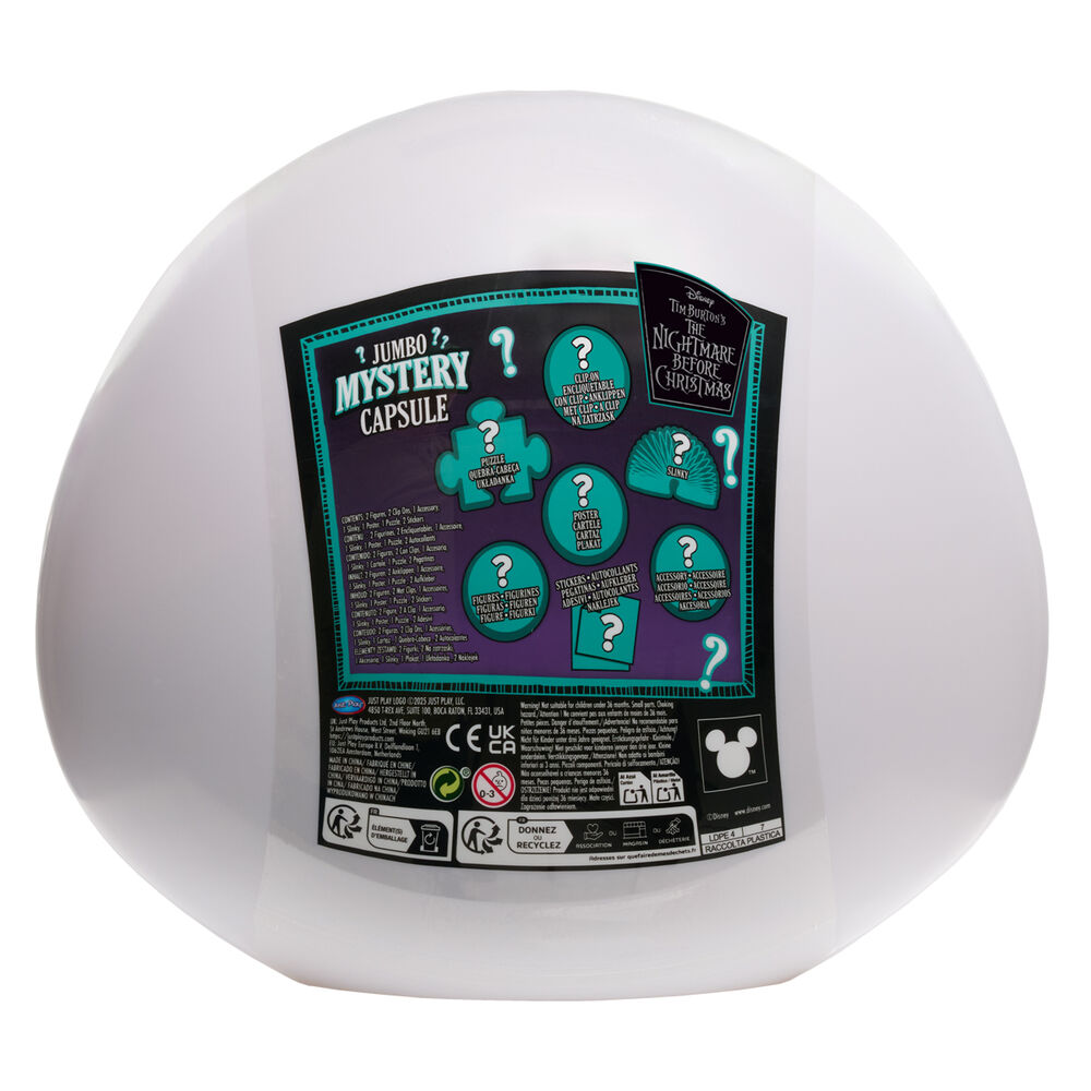 Capsula Jumbo Mystery Jack Pesadilla Antes de Navidad Disney
