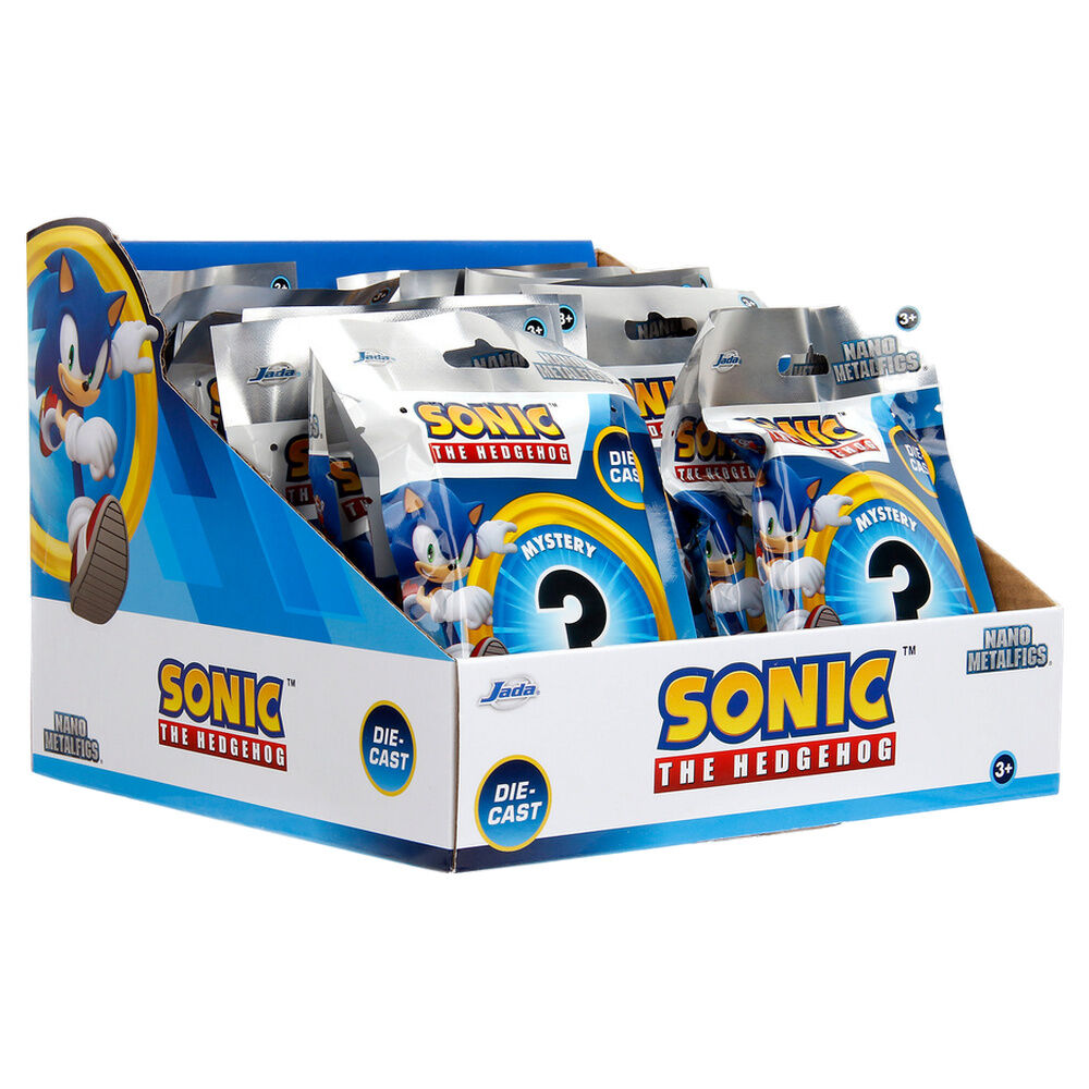 Figura sobre sorpresa metalfigs Sonic the Hedgehog 4cm surtido