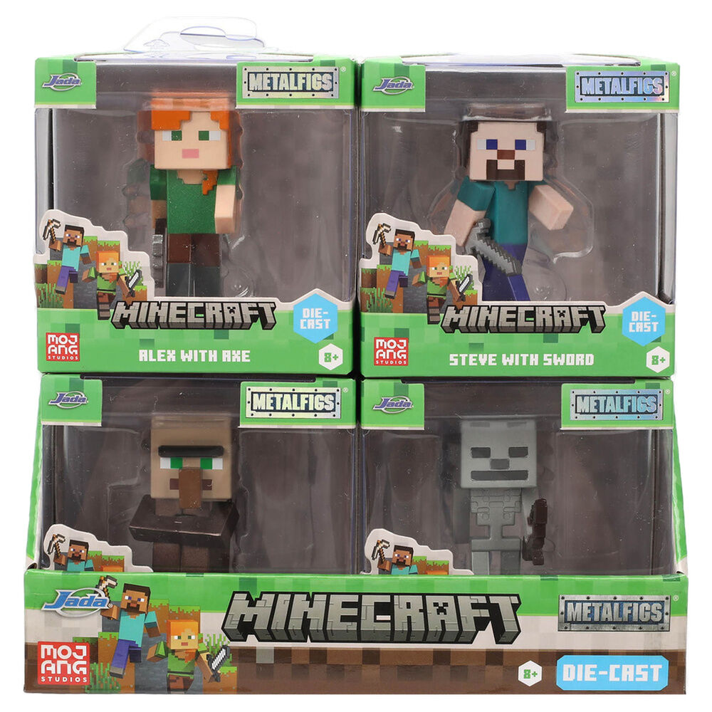 Figura metalfigs Minecraft 7cm surtido