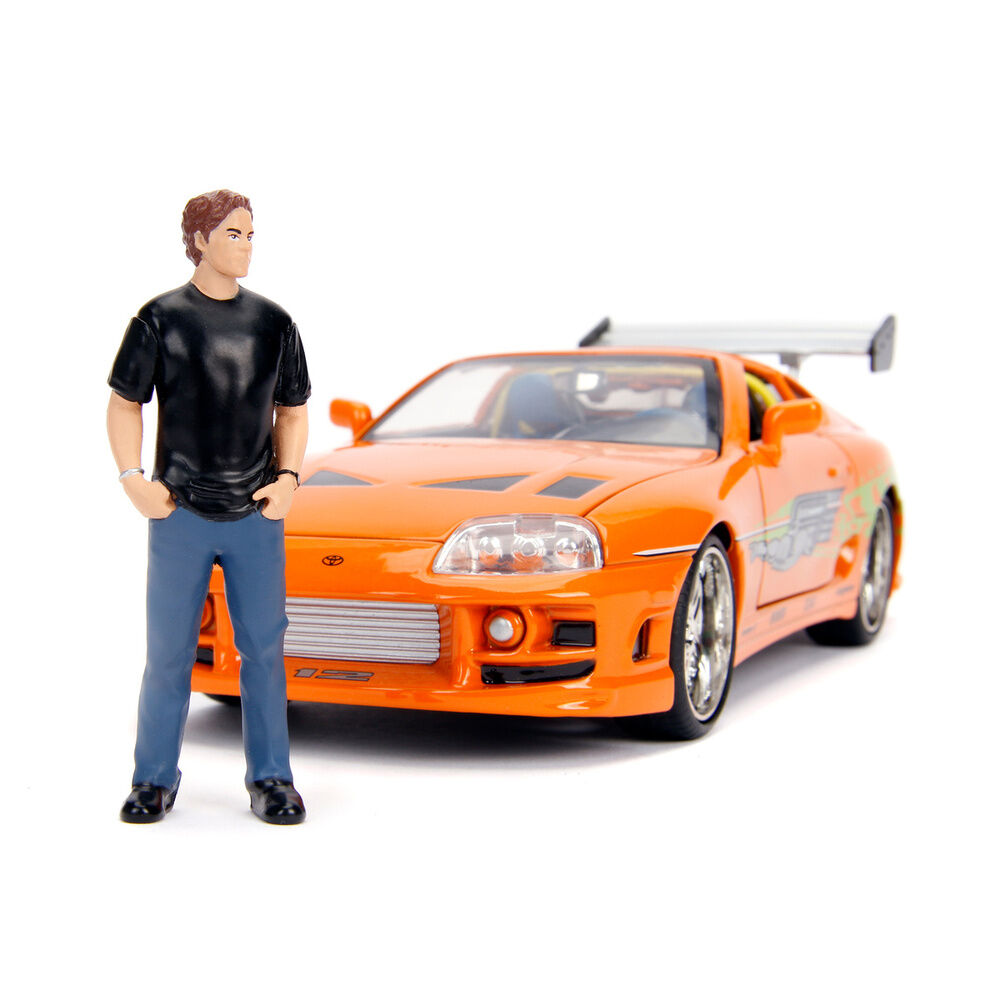 Blister figura Brian + Coche Toyota Supra Fast & Furious