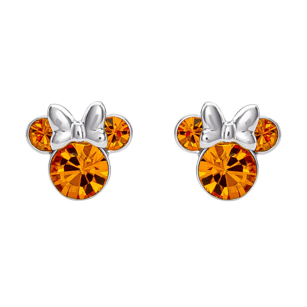 Pendientes Noviembre Minnie Disney plata