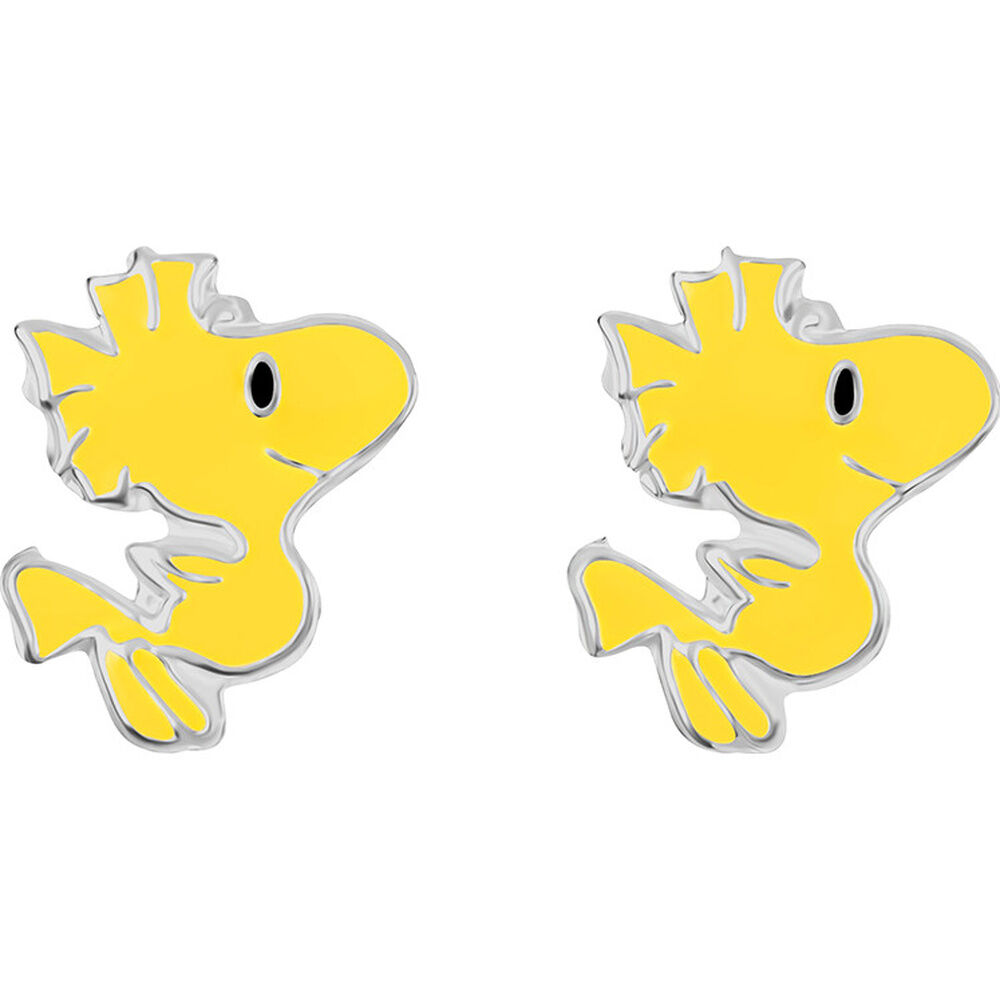 Pendientes Woodstock Snoopy Peanuts plata