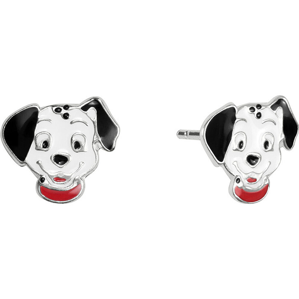 Pendientes 101 Dalmatas Disney plata