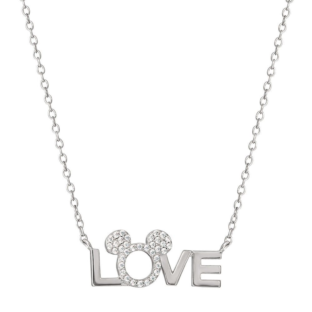 Colgante Love Minnie Disney plata