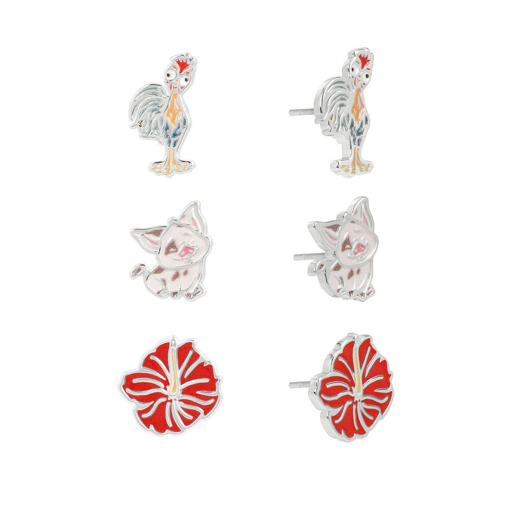 Set 3 pendientes Vaiana Moana Disney