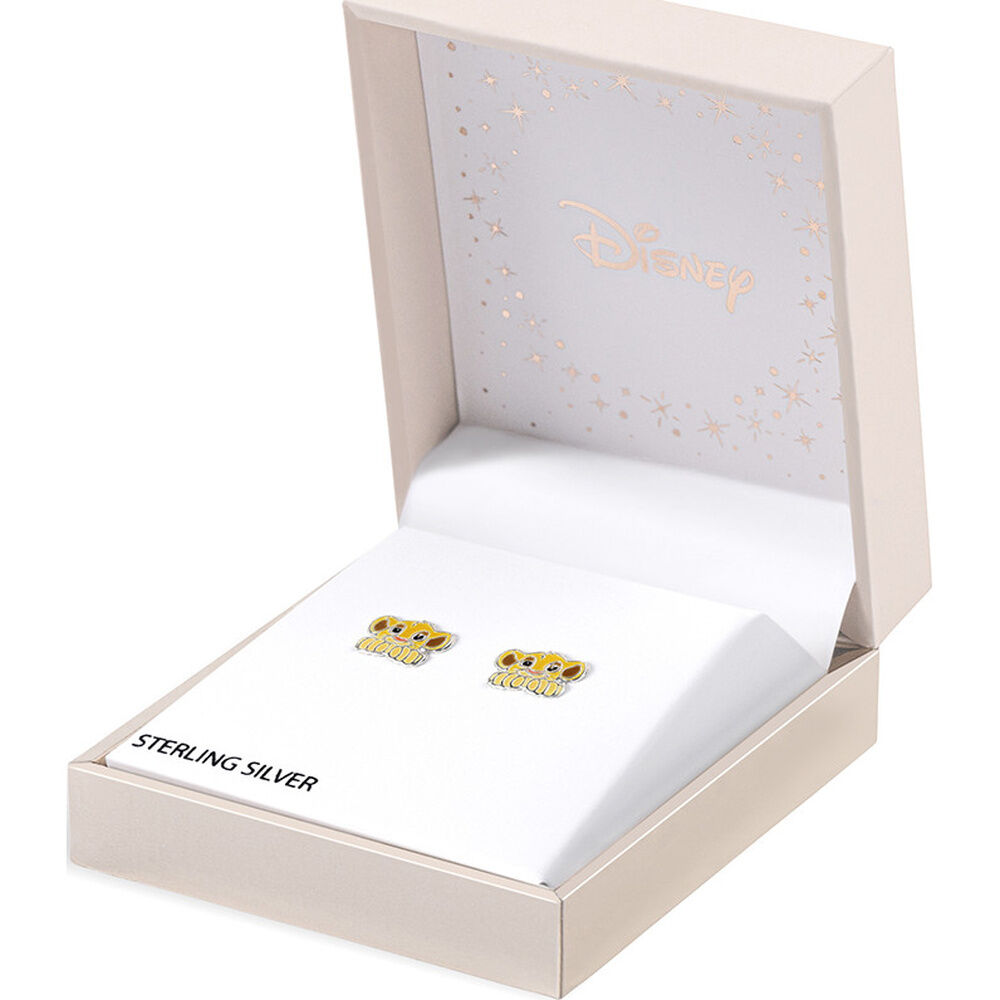 Pendientes Simba El Rey Leon Disney plata
