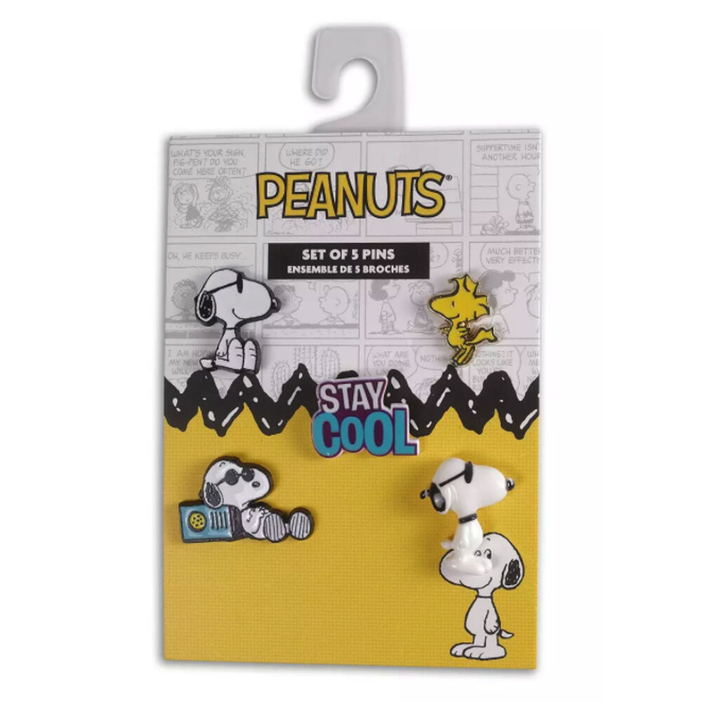 Set 5 pins Snoopy Peanuts