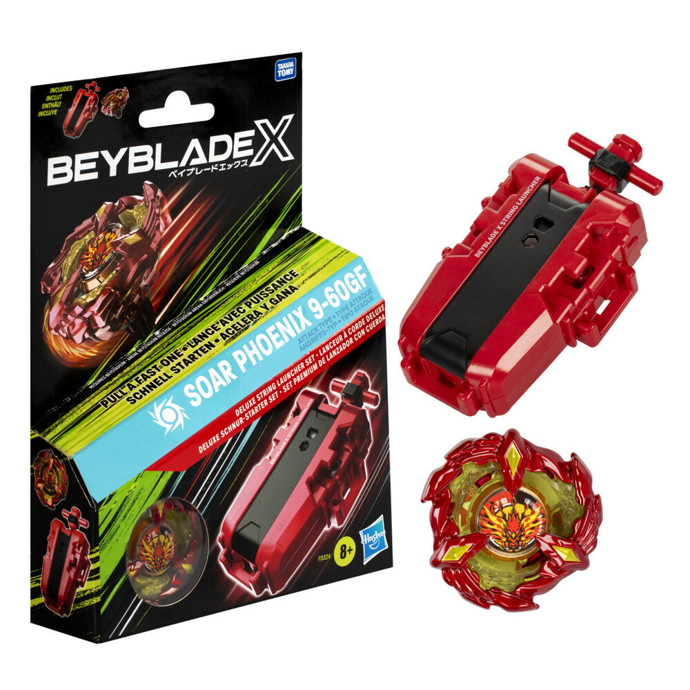 Set Premium Lanzador Con Cuerda Beyblade X