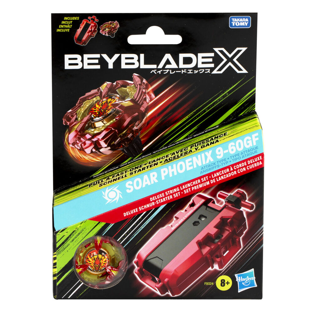 Set Premium Lanzador Con Cuerda Beyblade X