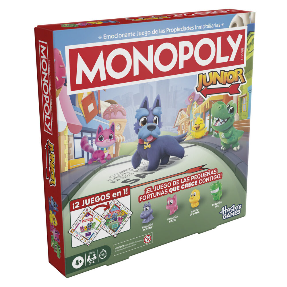 Juego 2 en 1 Monopoly Junior español