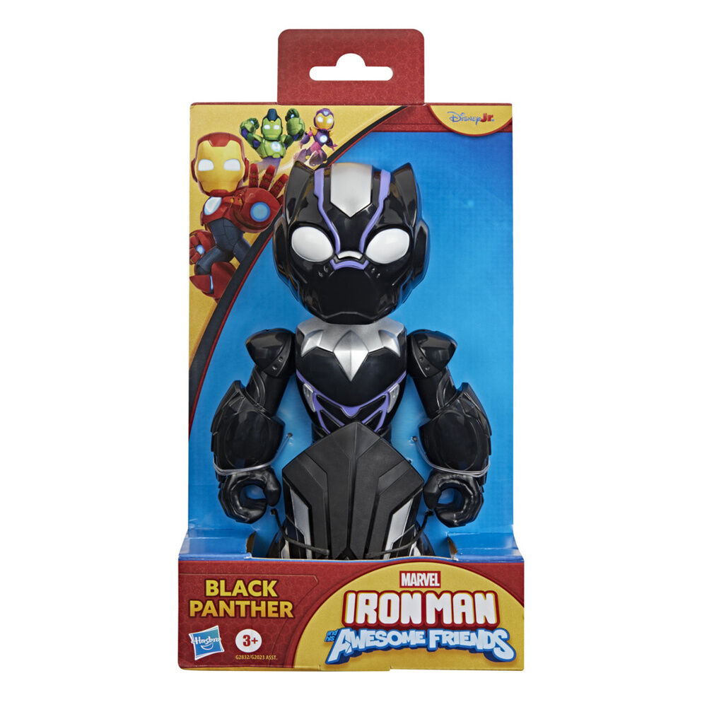 Figura Black Panther Iron Man y Su Superequipo Marvel 22cm