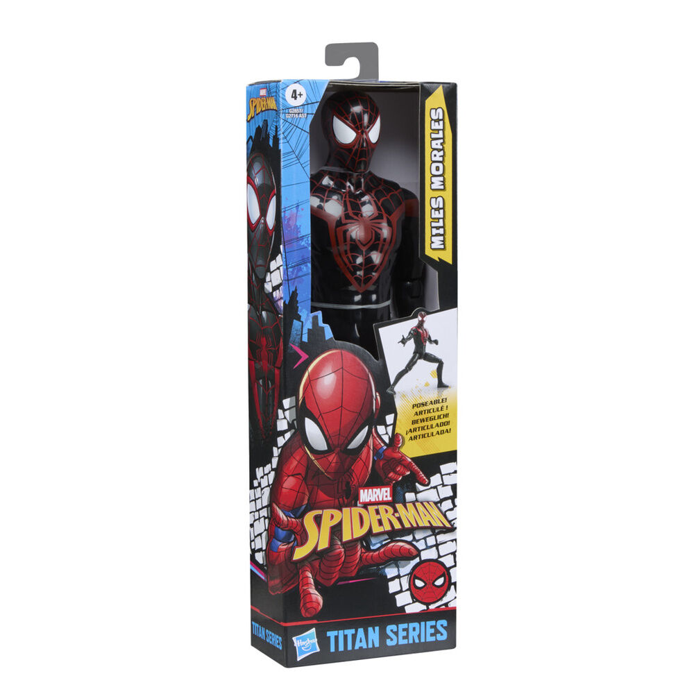 Figura Miles Morales Titan Series Spider-Man Marvel 30cm