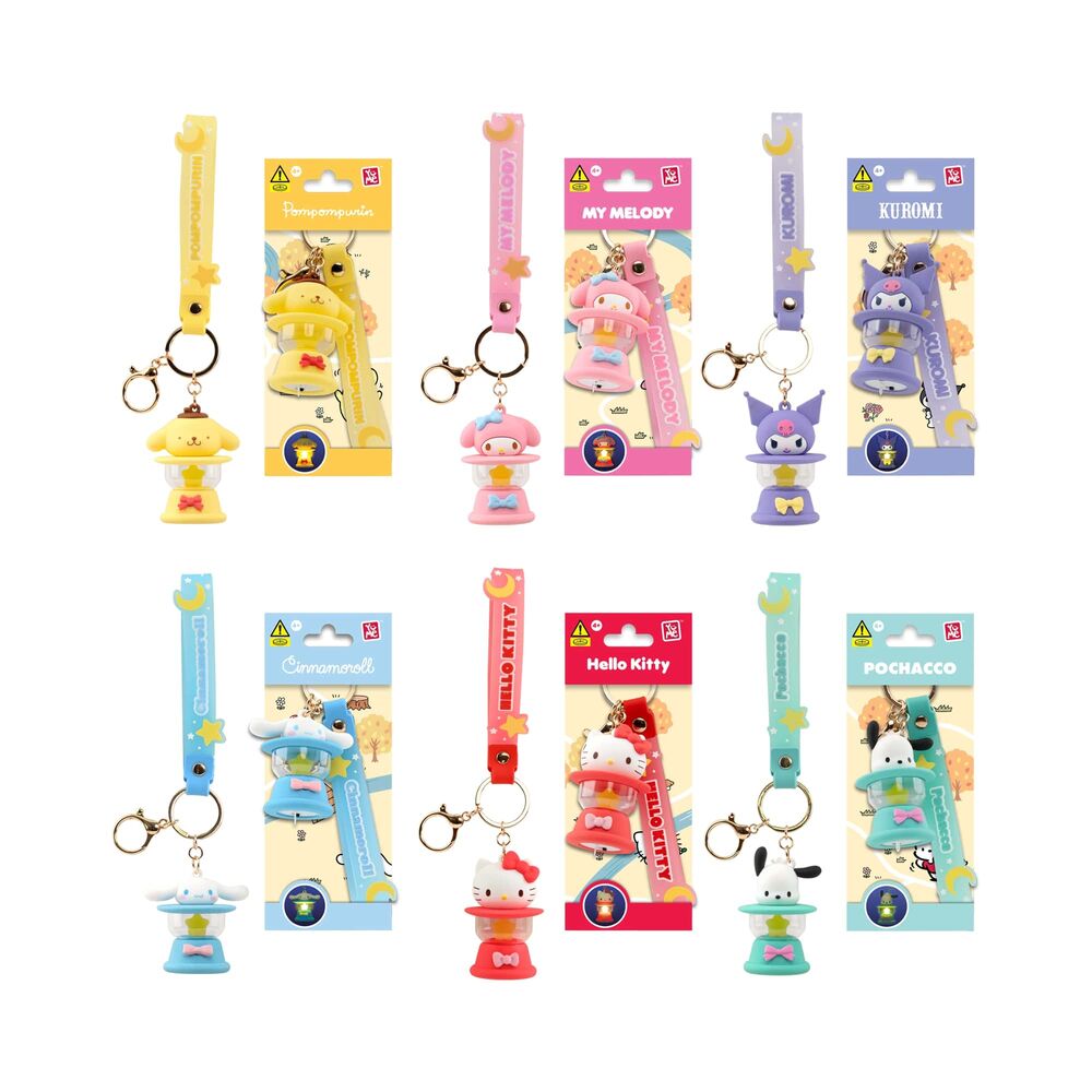Llavero figura Camping Lamp Hello Kitty and Friends surtido