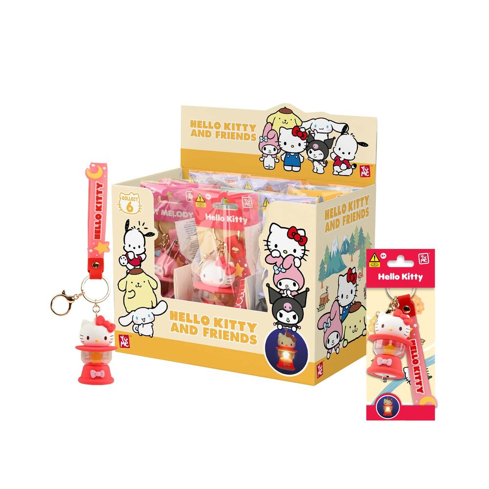 Llavero figura Camping Lamp Hello Kitty and Friends surtido