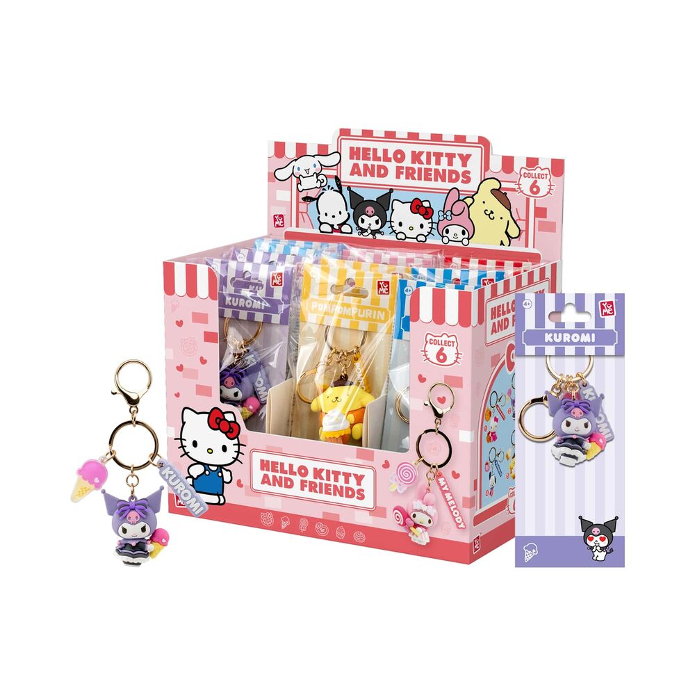 Llavero figura Tea Party Hello Kitty and Friends 4cm surtido