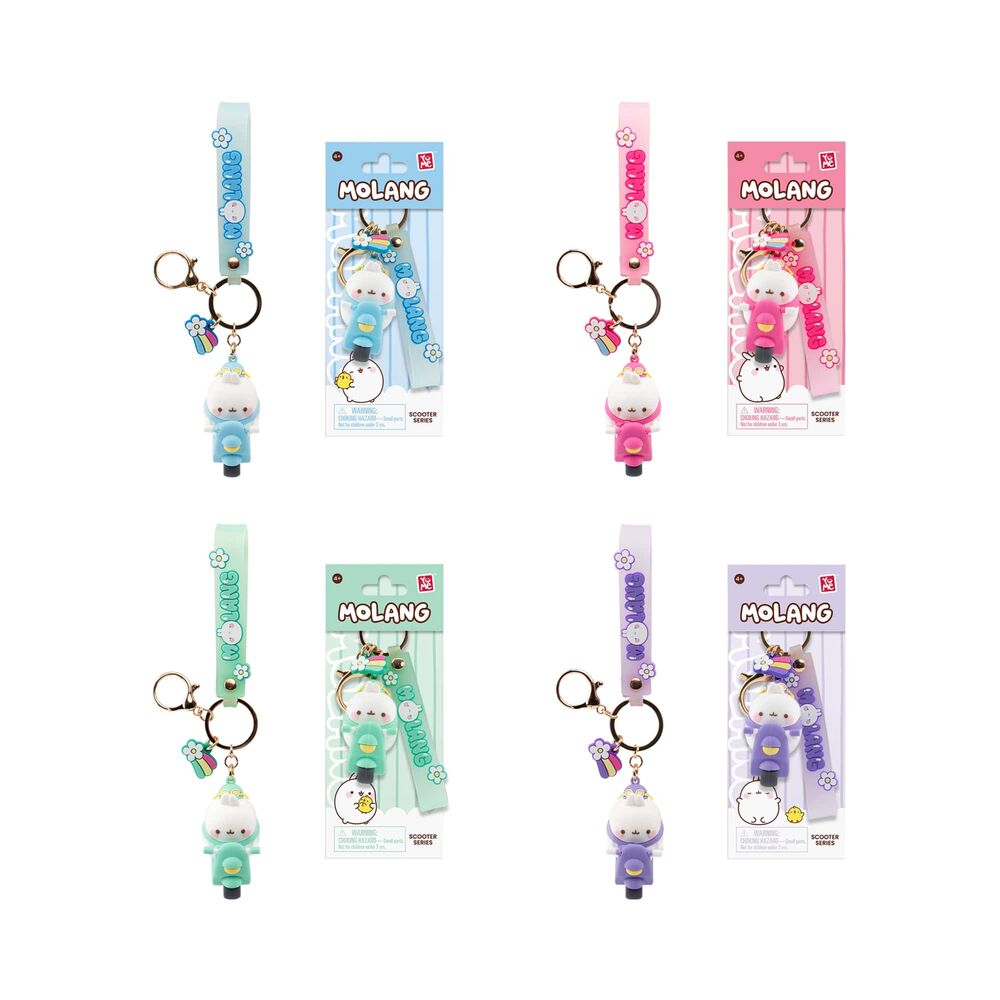 Llavero figura Scooter Molang 6cm surtido