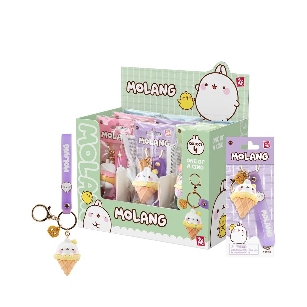 Llavero figura Snack Time Series Molang 5cm surtido
