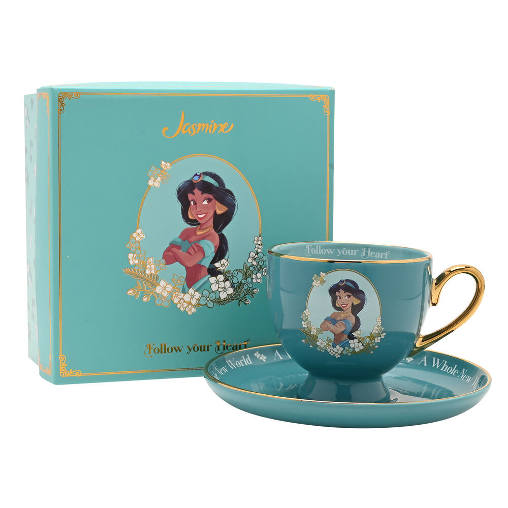 Taza te y platillo Jasmine Princesas Disney