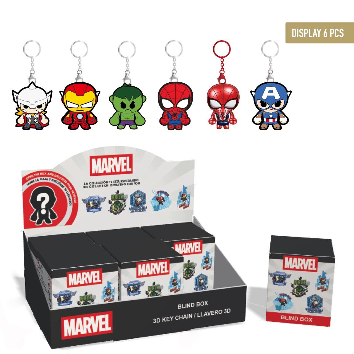 Llavero sorpresa Los Vengadores Avengers Marvel surtido