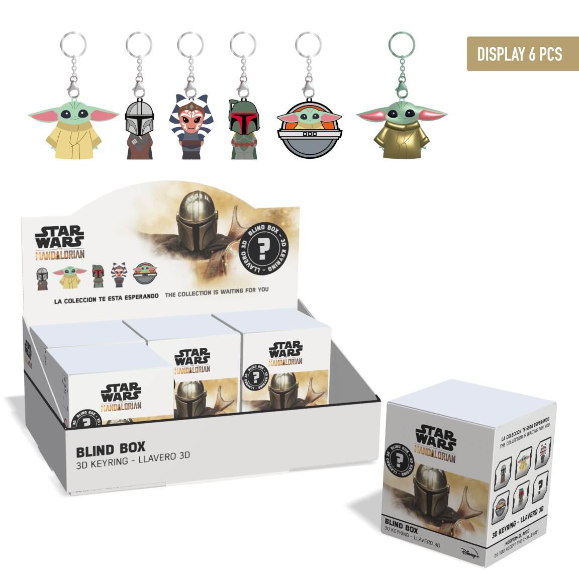 Llavero sorpresa The Mandalorian Star Wars surtido