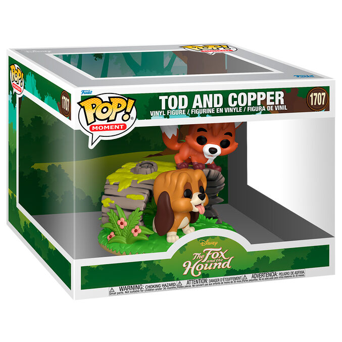Figura POP Moment Disney The Fox & the Hound Tod & Copper