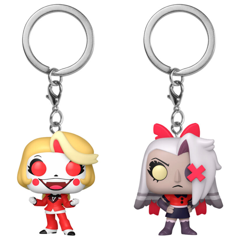 Blister 2 llaveros Pocket POP Hazbin Hotel Charlie & Vaggie