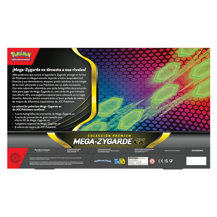 Blister juego cartas Premium Ex Mega-Zygarde Pokemon español - Imagen 3