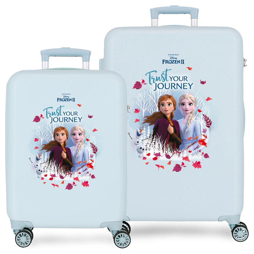 Set 2 maletas trolley ABS Trust Your Journey Frozen Disney 55/65cm