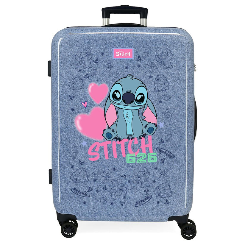 Maleta trolley ABS Hearts Stitch Disney 65cm